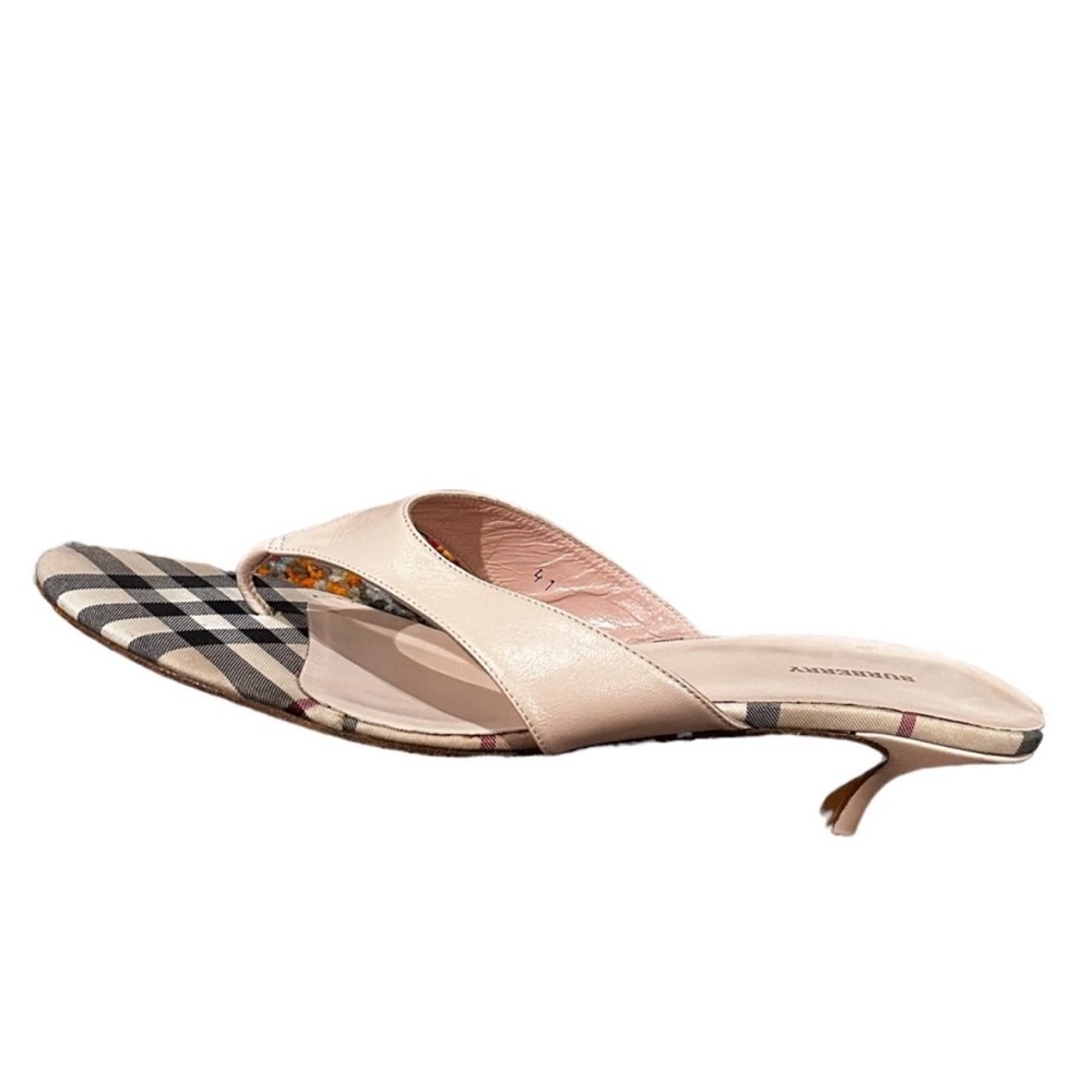 BURBERRY NOVA PLAID LONE SINGLE KITTEN HEEL LEFT SHOE 41